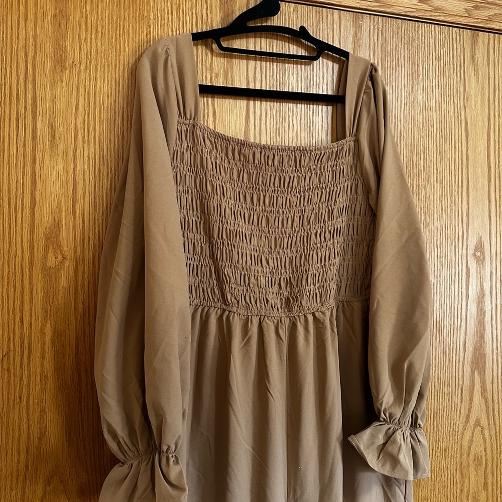 Tan jumpsuit